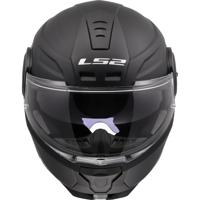 LS2 FF902 Scope II Solid Matte Black Flip-up motociklu ķivere