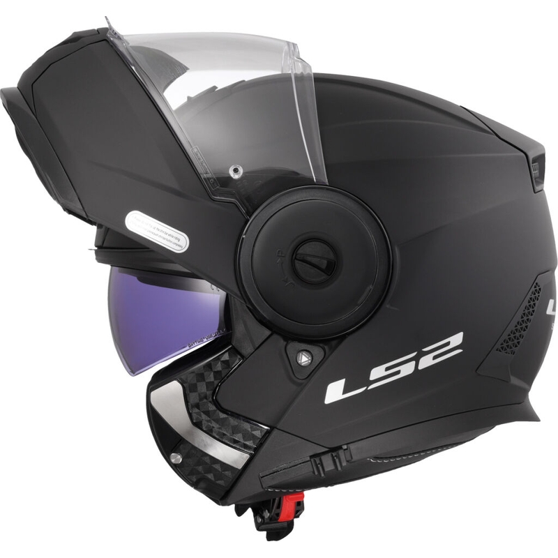 LS2 FF902 Scope II Solid Matte Black Flip-up motociklu ķivere