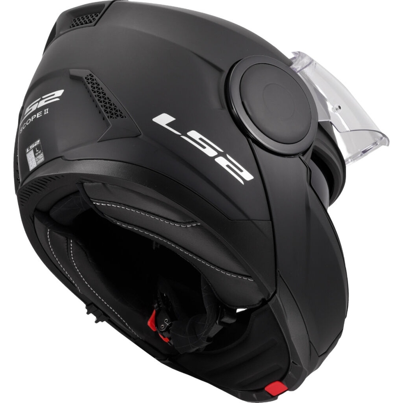 LS2 FF902 Scope II Solid Matte Black Flip-up motociklu ķivere