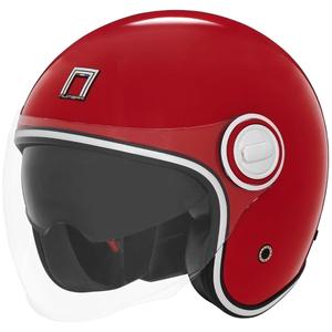 Atvērtā moto ķivere NOX PREMIUM Heritage sarkana