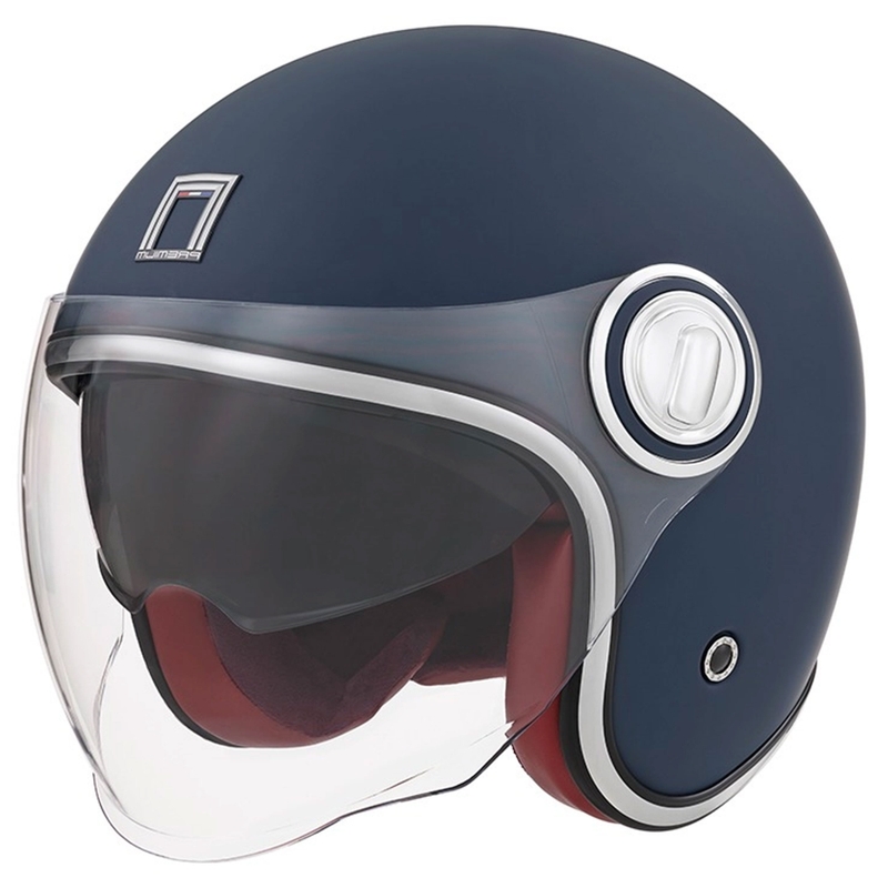 Atvērtā moto ķivere NOX PREMIUM Heritage zila