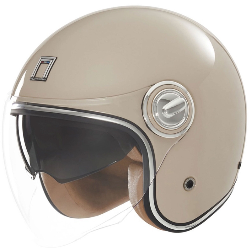 Atvērtā moto ķivere NOX PREMIUM Heritage bēšs