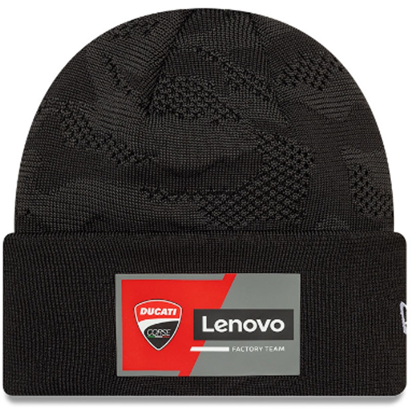 Team Wide Cuff Knit Ducati cepure melna