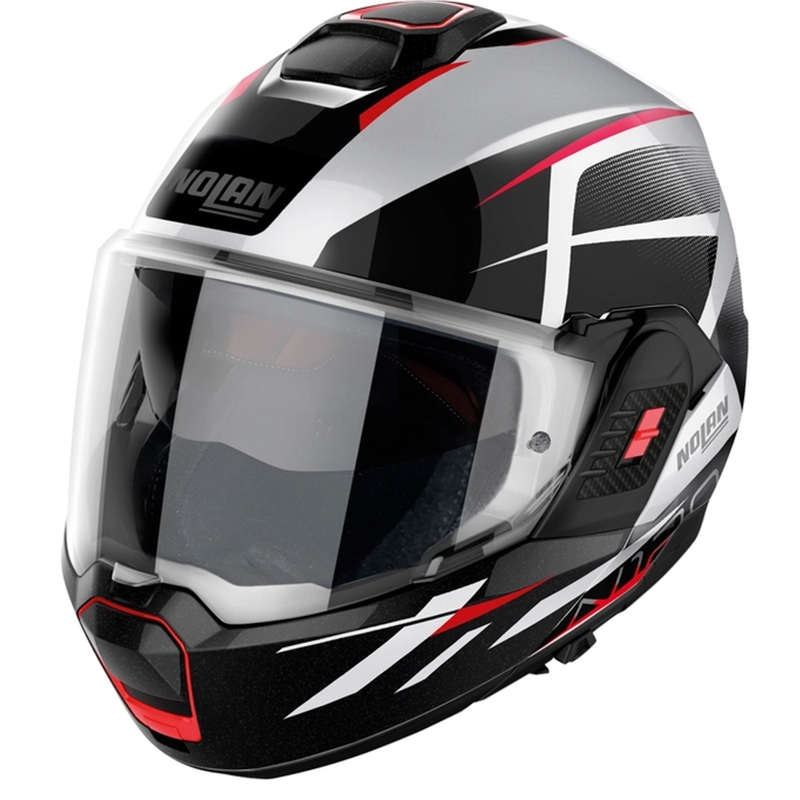 Nolan N120-1 Nightlife N-com 27 White Flip ķivere