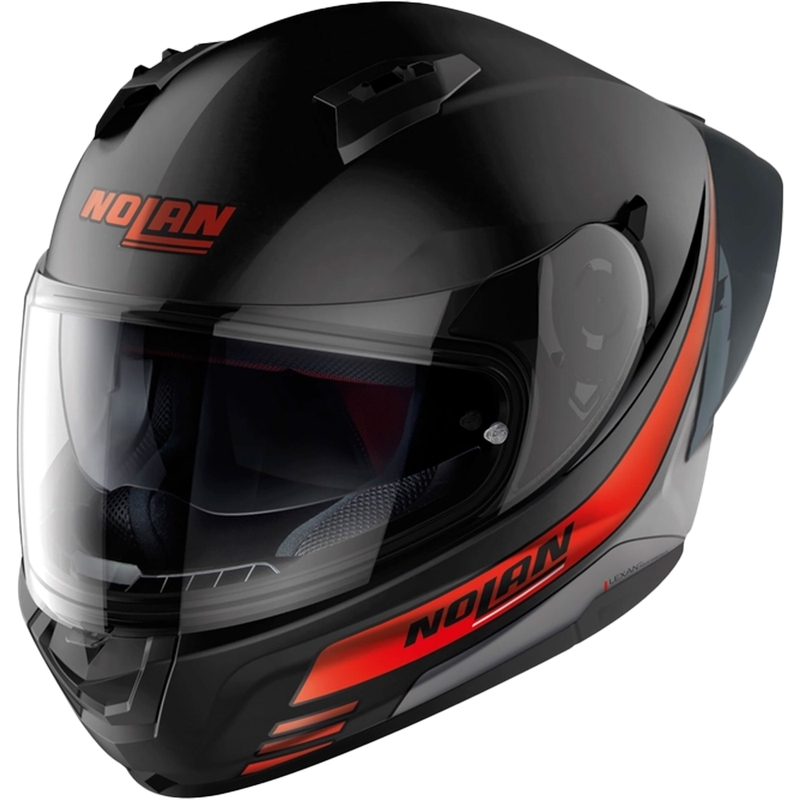 Nolan N60-6 Sport Outset 21 melnā un sarkanā integrālā motocikla ķivere
