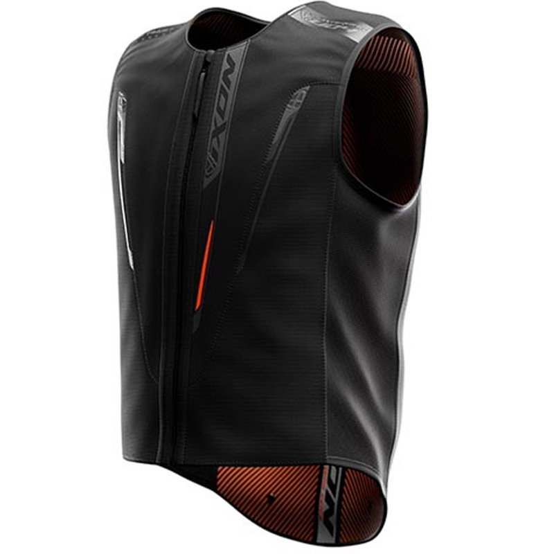 Gaisa spilvenu veste IXON IX-AIRBAG U04 melni pelēka