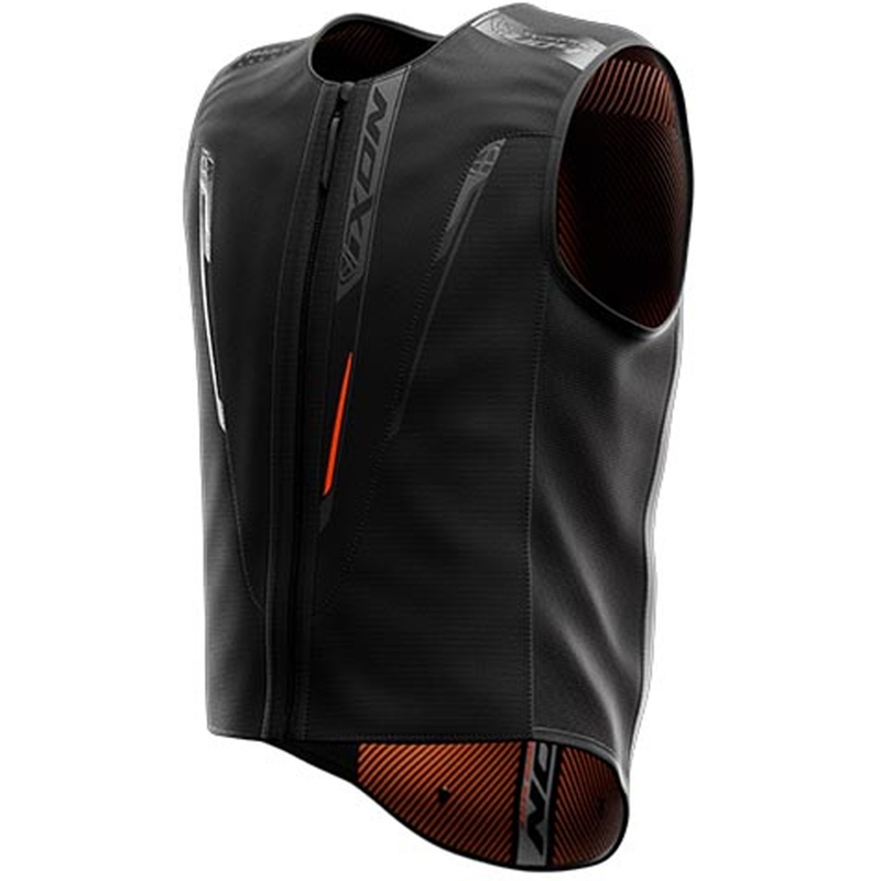 Gaisa spilvenu veste IXON IX-AIRBAG U04 melni pelēka
