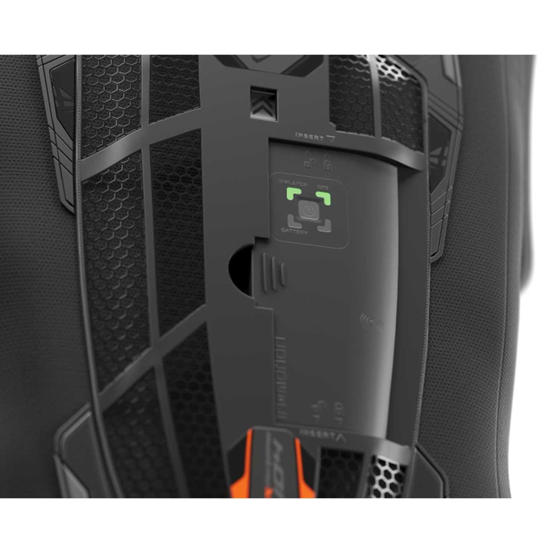 Gaisa spilvenu veste IXON IX-AIRBAG U04 melni pelēka