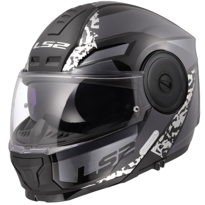 Flip-up motociklu ķivere LS2 FF902 Scope II Oxyd black-titanium