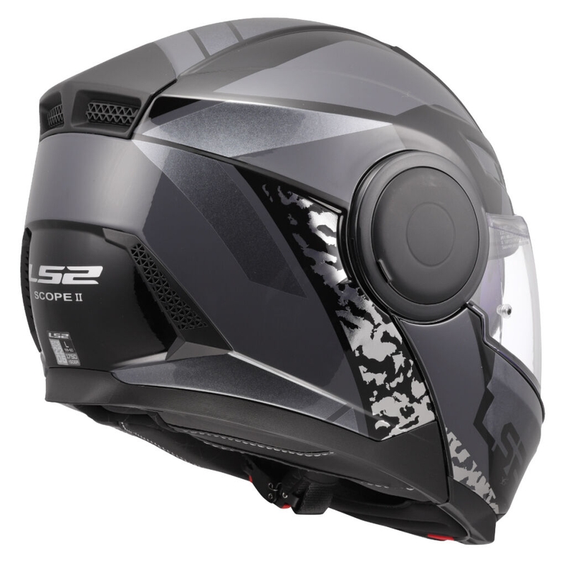 Flip-up motociklu ķivere LS2 FF902 Scope II Oxyd black-titanium