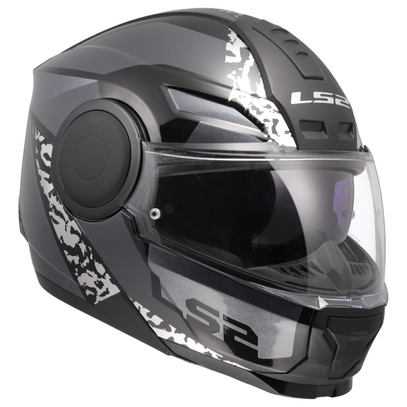 Flip-up motociklu ķivere LS2 FF902 Scope II Oxyd black-titanium