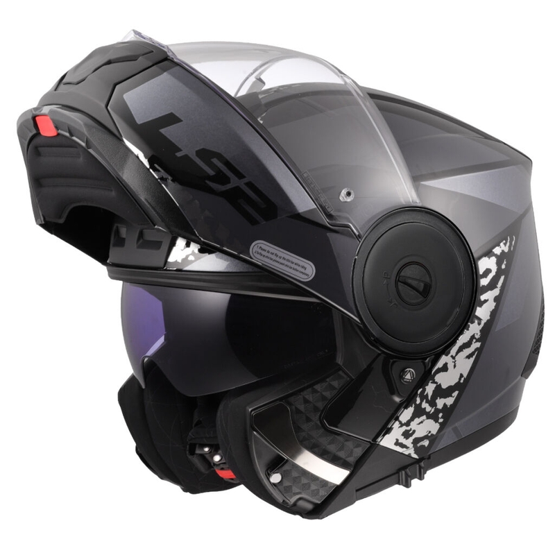 Flip-up motociklu ķivere LS2 FF902 Scope II Oxyd black-titanium
