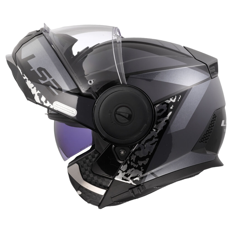 Flip-up motociklu ķivere LS2 FF902 Scope II Oxyd black-titanium