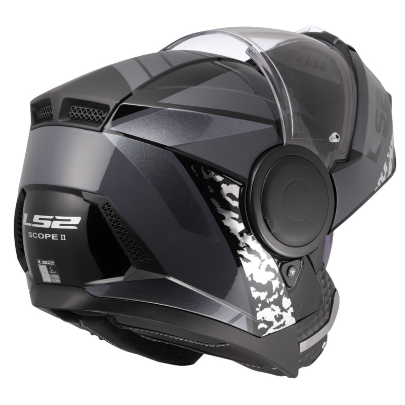 Flip-up motociklu ķivere LS2 FF902 Scope II Oxyd black-titanium