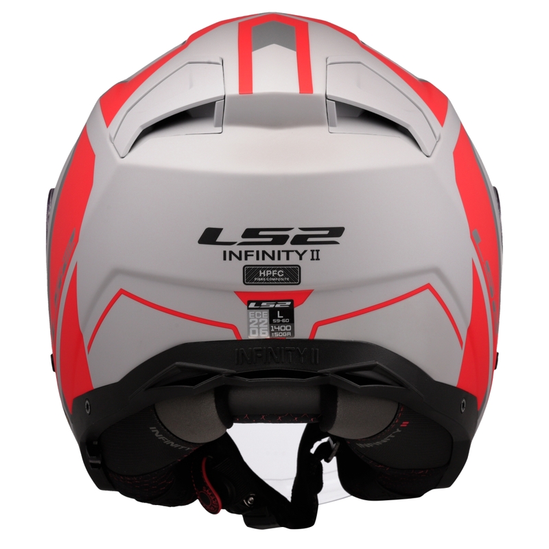 Atvērtā moto ķivere LS2 OF603 Infinity II Focus pelēk-arkana