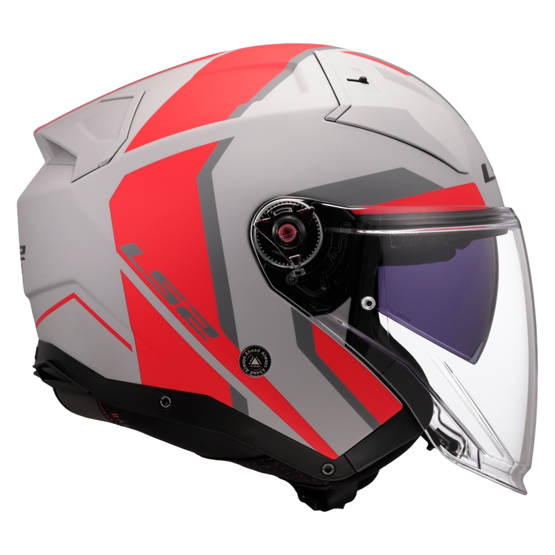 Atvērtā moto ķivere LS2 OF603 Infinity II Focus pelēk-arkana