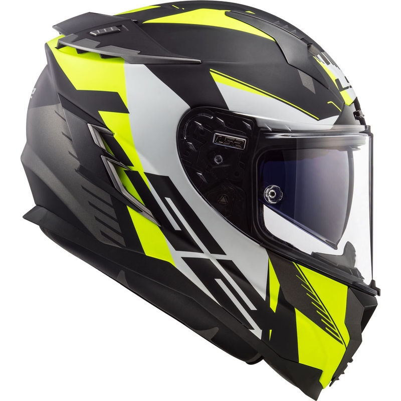 Integrální přilba na motorku LS2 FF327 Challenger Squadron černo-fluo žlutá výprodej