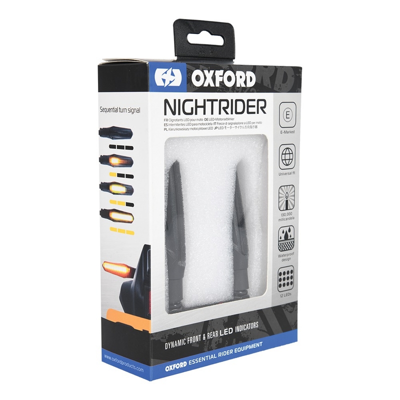 Sekvenciālie LED pagrieziena signāli Oxford Nightrider