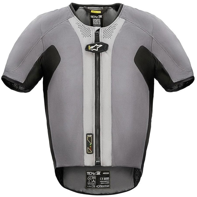 Alpinestars Tech-Air® 5 pelēk-melna drošības spilvena veste