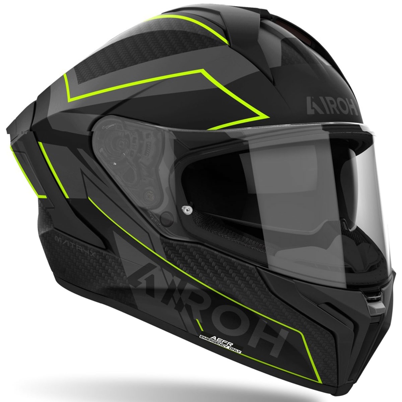 Integrēta motocikla ķivere Airoh MATRYX Sentinel matēti dzeltena