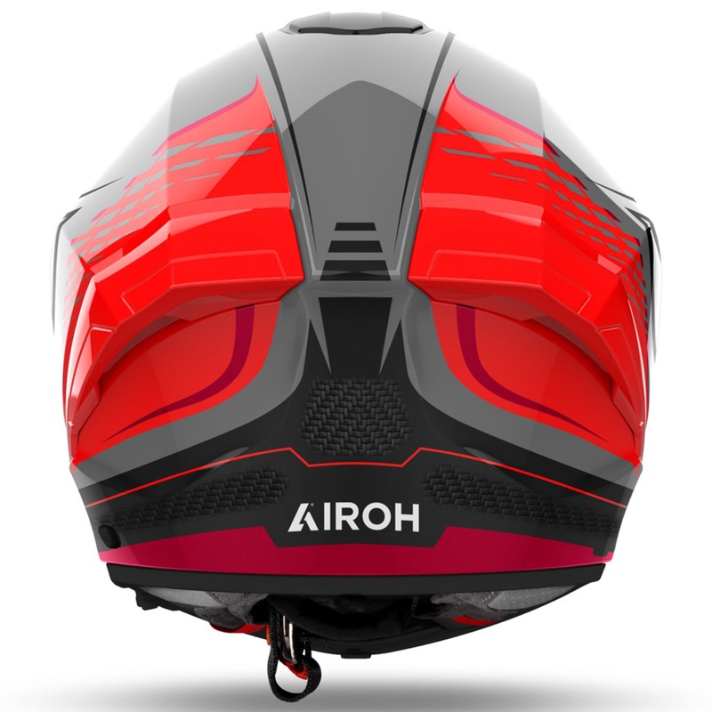 Integrēta motocikla ķivere Airoh MATRYX Rocket spīdīgi sarkana