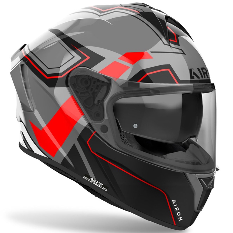 Integrēta motociklu ķivere Airoh SPARK 2 Dart spīdīgi sarkana