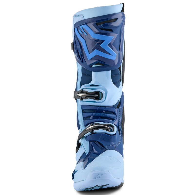 Alpinestars Tech 10 ierobežota sērija Steelers zili un gaiši zili motocikla zābaki