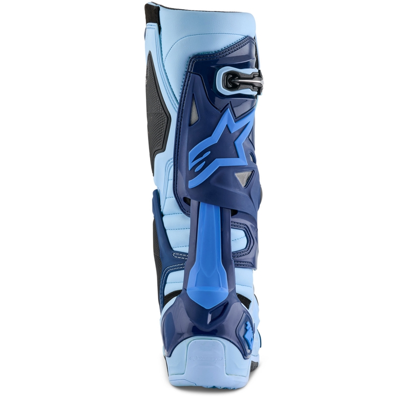 Alpinestars Tech 10 ierobežota sērija Steelers zili un gaiši zili motocikla zābaki