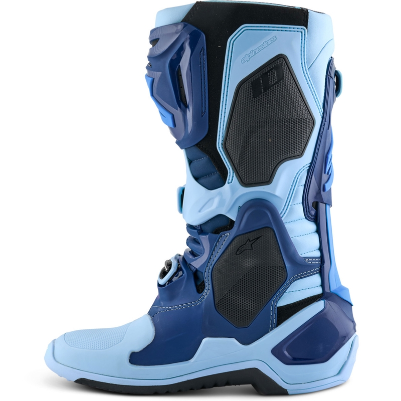 Alpinestars Tech 10 ierobežota sērija Steelers zili un gaiši zili motocikla zābaki