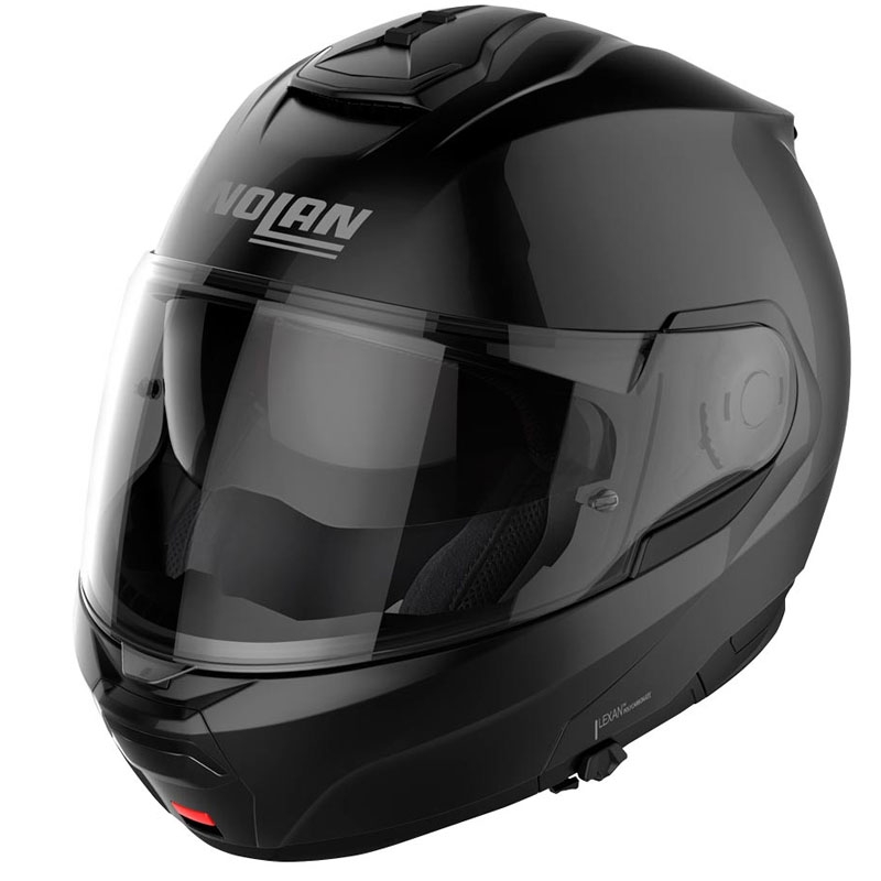 Nolan N100-6 Classic N-COM 3 melna atvāžamā motocikla ķivere