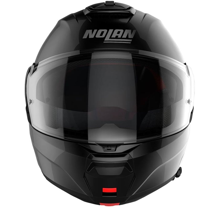 Nolan N100-6 Classic N-COM 3 melna atvāžamā motocikla ķivere