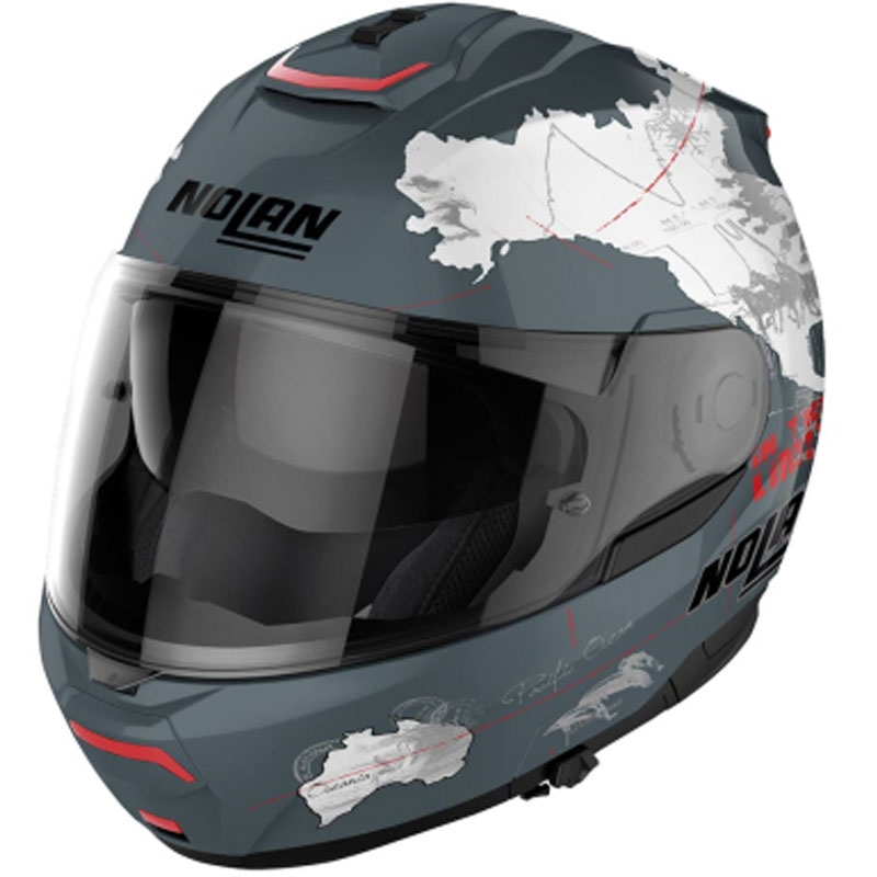 Flip-up motociklu ķivere Nolan N100-6 Legend Checa N-COM 3