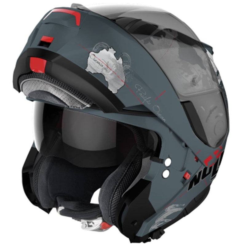 Flip-up motociklu ķivere Nolan N100-6 Legend Checa N-COM 3