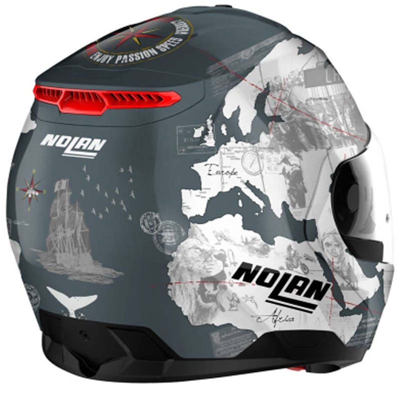 Flip-up motociklu ķivere Nolan N100-6 Legend Checa N-COM 3