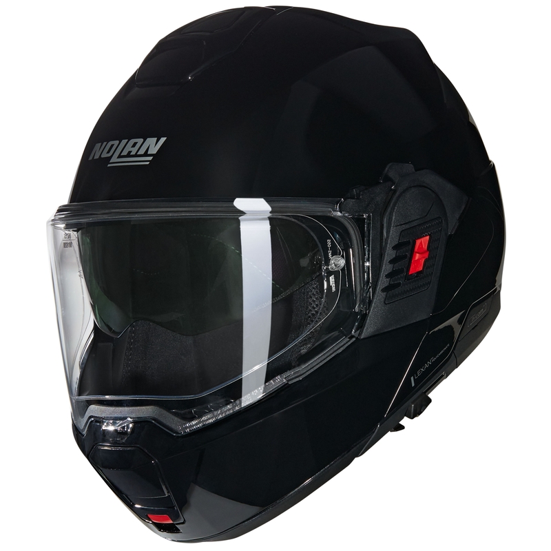 Atverama motocikla ķivere Nolan N120-1 Classico N-COM 301 melna