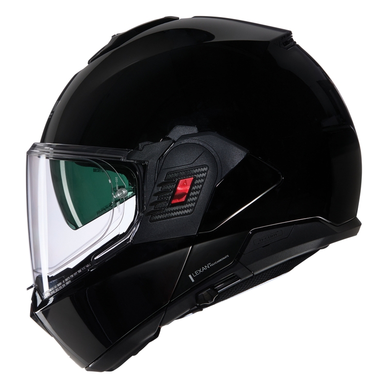 Atverama motocikla ķivere Nolan N120-1 Classico N-COM 301 melna