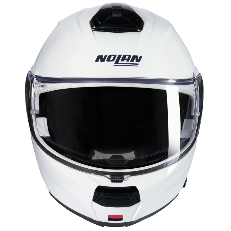 Flip-up motociklu ķivere Nolan N100-6 Classico N-COM 305 balta