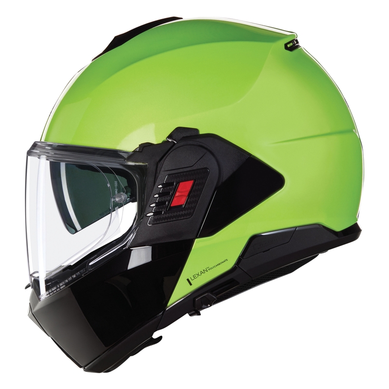 Nolan N120-1 Mivedi N-COM 329 zaļgani melna saliekama motocikla ķivere