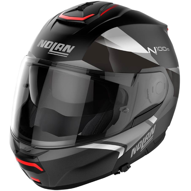 Flip-up moto ķivere Nolan N100-6 Paloma N-COM 25 melna