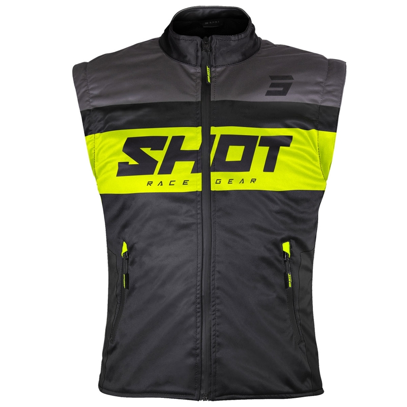 Motocikla veste Shot Bodywarmer Lite black-fluo yellow