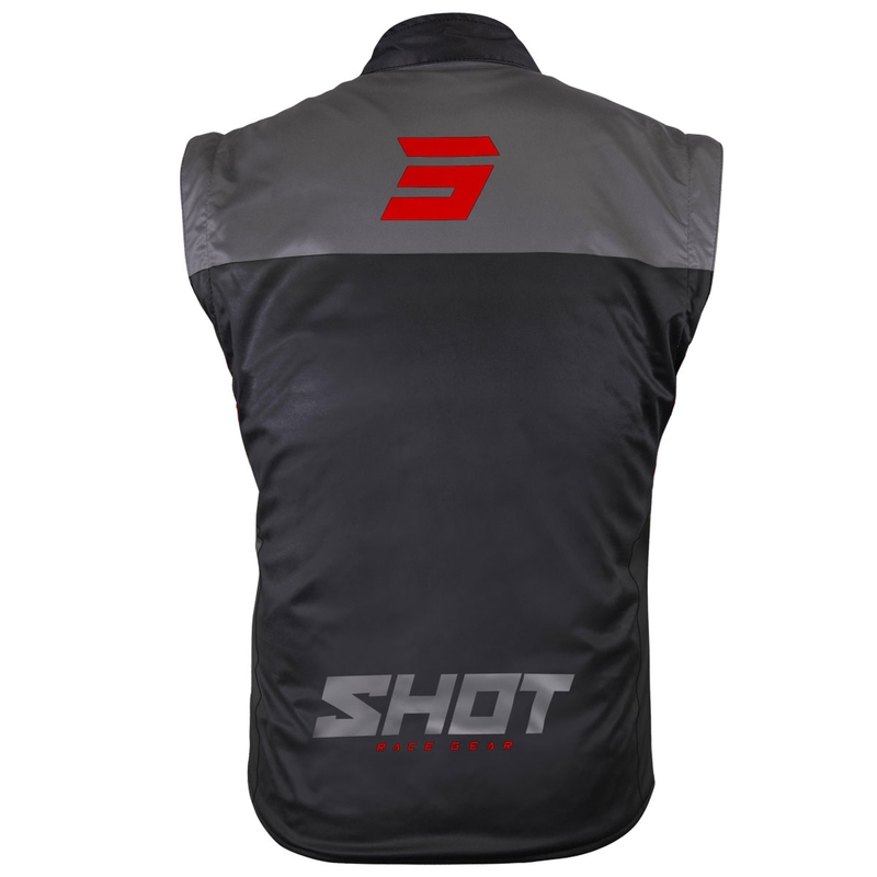 Motocikla veste Shot Bodywarmer Lite melns-arkans
