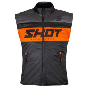 Motocikla veste Shot Bodywarmer Lite melna-oranža