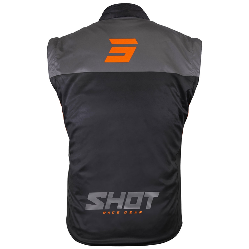 Motocikla veste Shot Bodywarmer Lite melna-oranža