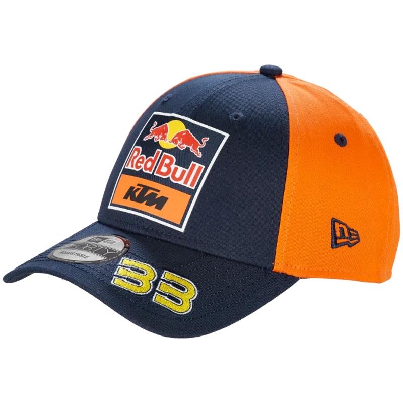 Komandas cepure KTM Red Bull Racing - Brad Binder tumši zili oranžā krāsā