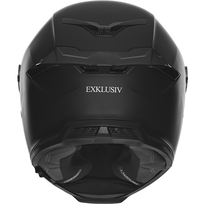 Integrēta motocikla ķivere NOX Exlusiv Goliath matēti melna