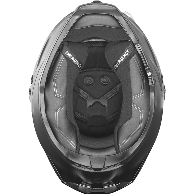 Integrēta motocikla ķivere NOX Exlusiv Goliath matēti melna