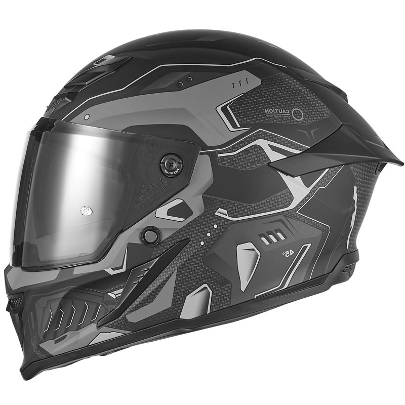 Integrālā motocikla ķivere NOX Exlusiv Goliath Berserk matēta melna-titāna krāsā