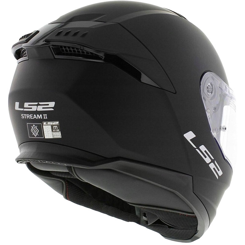 LS2 FF808 Stream II integrālā moto ķivere melna matēta