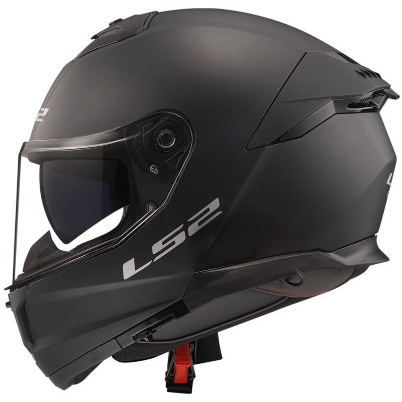 LS2 FF808 Stream II integrālā moto ķivere melna matēta