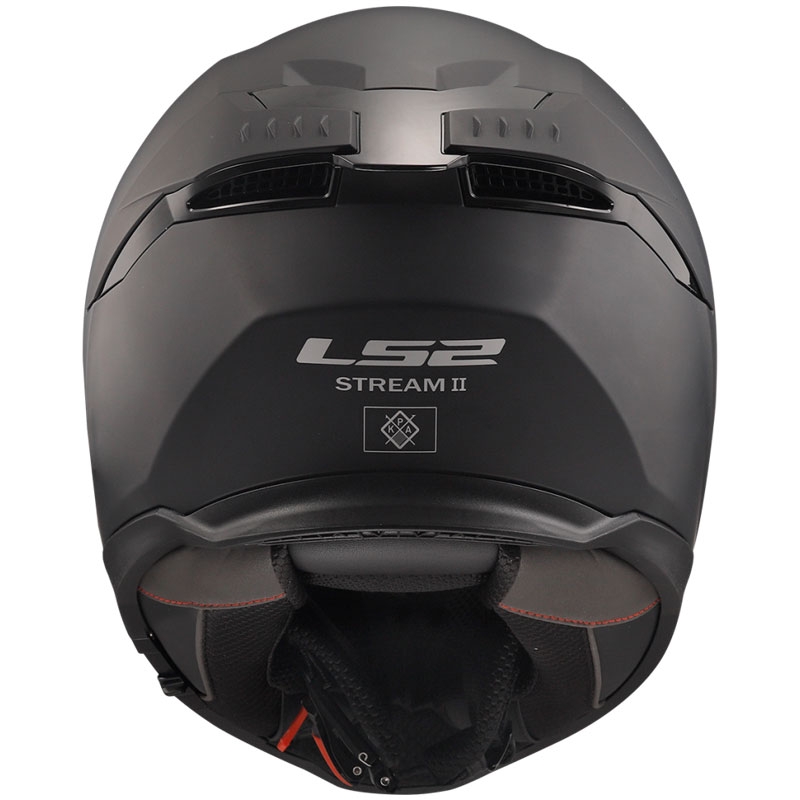 LS2 FF808 Stream II integrālā moto ķivere melna matēta